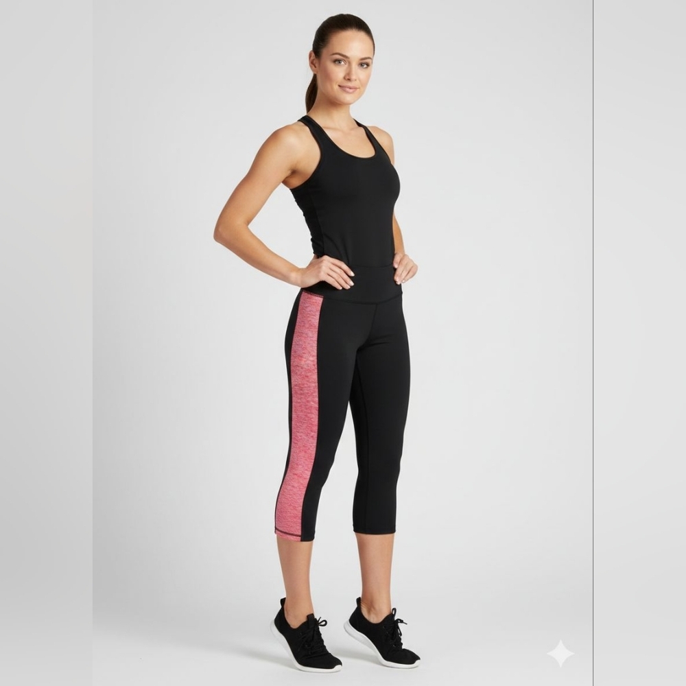 ID IDEOLOGY WOMEN'S ESSENTIALS COLORBLOCKED CROPPED LEGGINGS